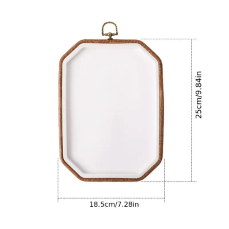 П“яльці-рамка восьмигранні 18.5х25 см, каучукові з підвісом. Розмір:115Х150 мм