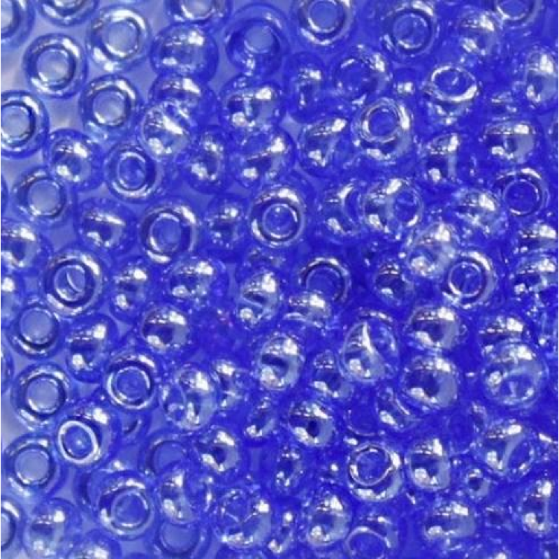 Бісер прозорий глазурований світло-синій 10 г, No10