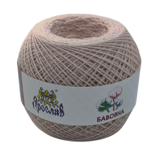 Пряжа бавовняна Ярослав 400 м. Колір: персиковий