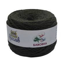 Пряжа бавовняна Ярослав 400 м. Колір: хакі