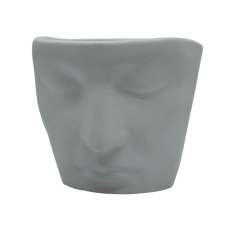 Стаканчик для олівців, свічник гіпсовий без покриття, Обличчя.