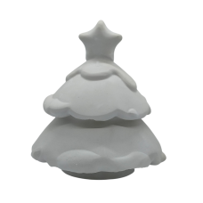 Підсвічник гіпсовий, свічник-шкатулка, Ялинка.