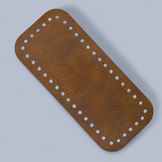 Денце для кошика, сумки зі шкірозамінника, теракотове. Еліпс.