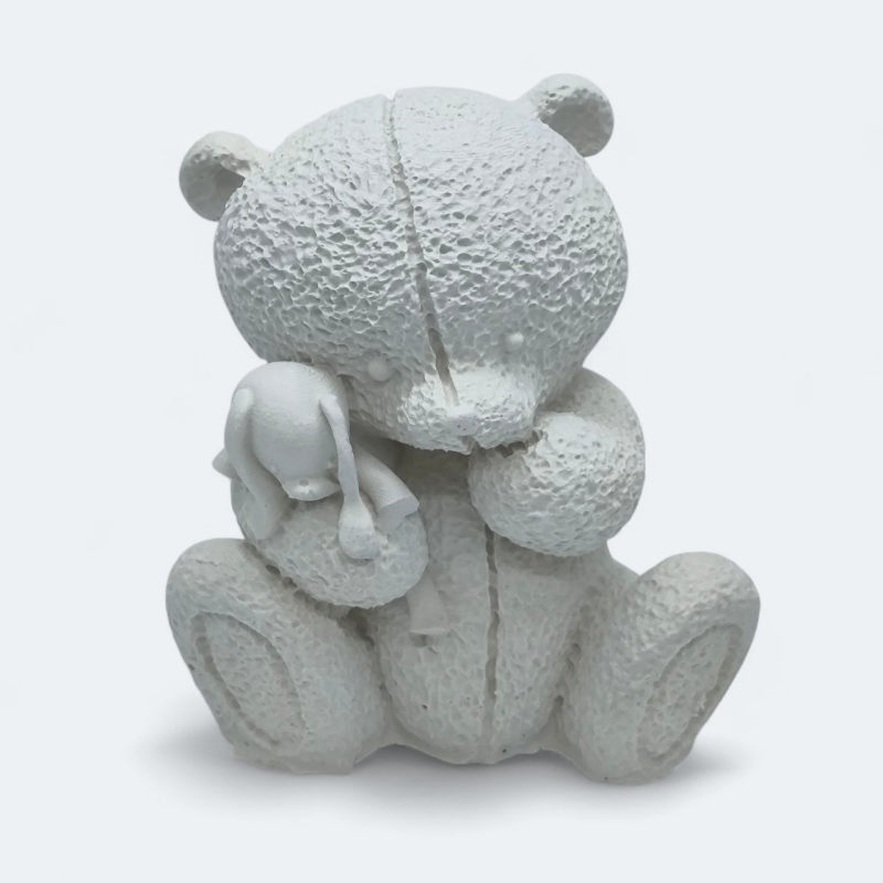 Гіпсова фігурка для розмальовування. Ведмедик із зачиком.