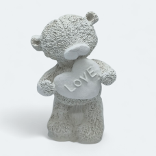 Гіпсова фігурка для розмальовування. Ведмедик із серцем.