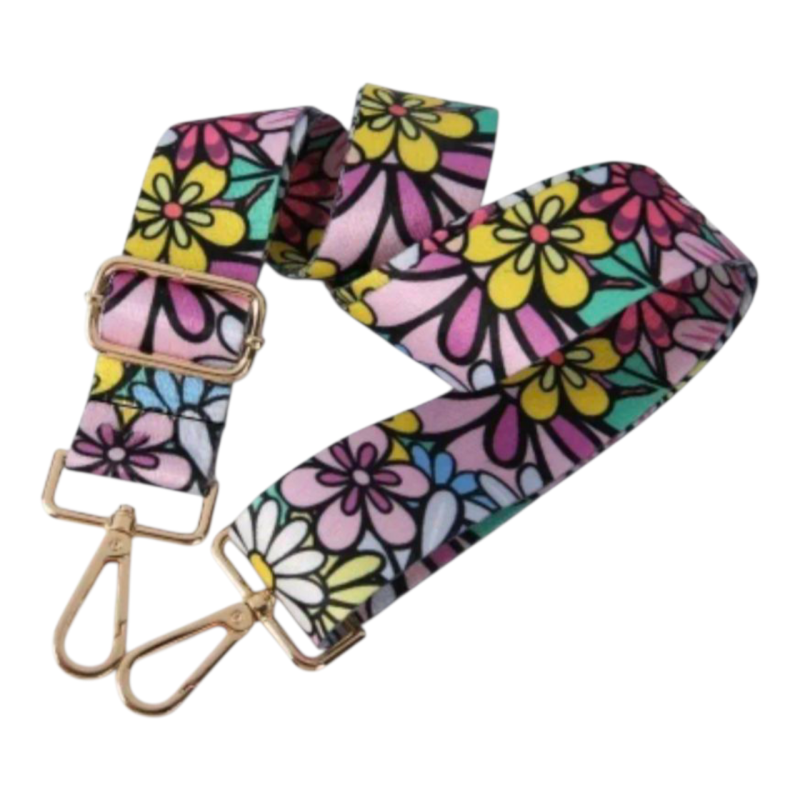 Ручка-шлейка для сумки 140 см. Квіти