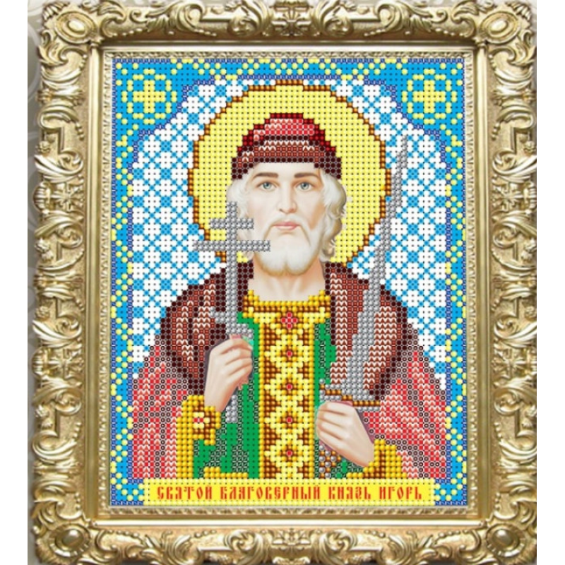 Схема для вишивання бісером ікони. Святий Ігор Схема для вишивання бісером ікони. Святий Ігор