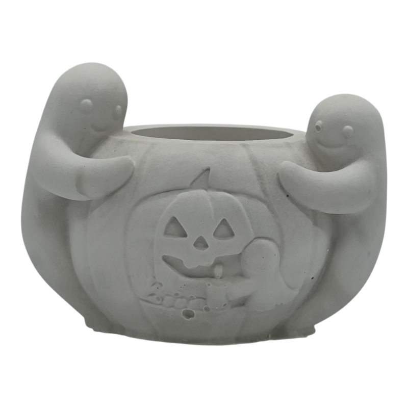 Підсвічник гіпсовий, гарбуз з привидами