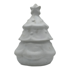 Підсвічник гіпсовий, свічник-шкатулка, Ялинка.