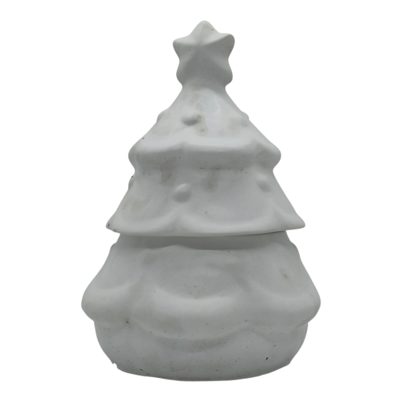 Підсвічник гіпсовий, свічник-шкатулка, Ялинка.