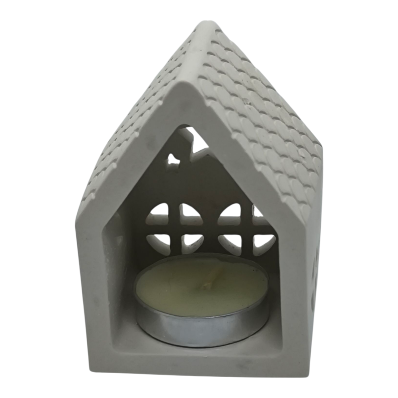 Підсвічник гіпсовий без покриття, Будиночок