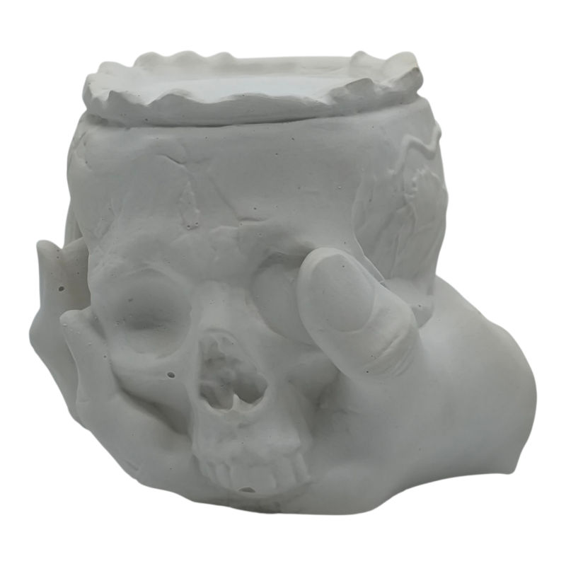 Підсвічник гіпсовий, Чеп в руці .