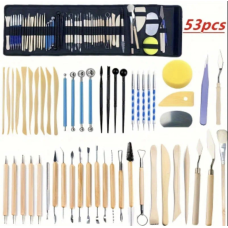 Набір інструментів для скульптури та ліплення, художні стеки 53 шт.