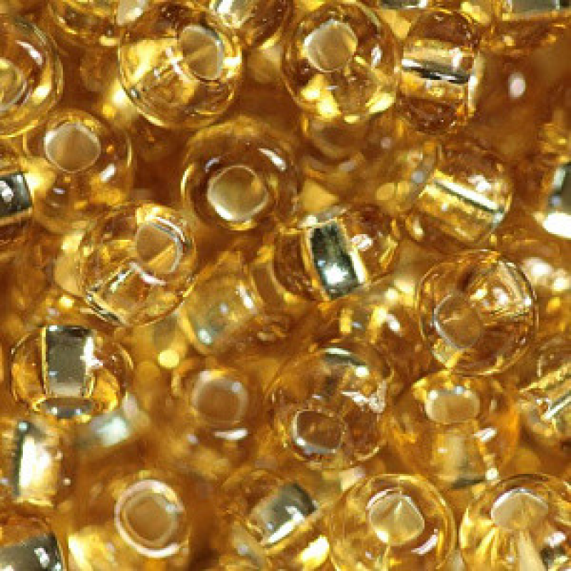 Бісер блискучий, глянсовий, золотий світлий 10 г, No10