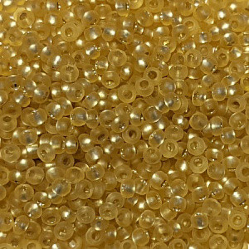 Бісер блискучий, матовий, золотий світлий 10 г, No10