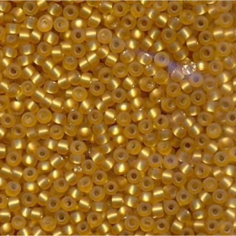 Бісер блискучий, матовий, золотий 10 г, No10