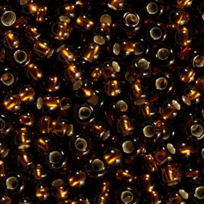 Бісер блискучий, глянцвий, темно-коричневий 10 г, No10