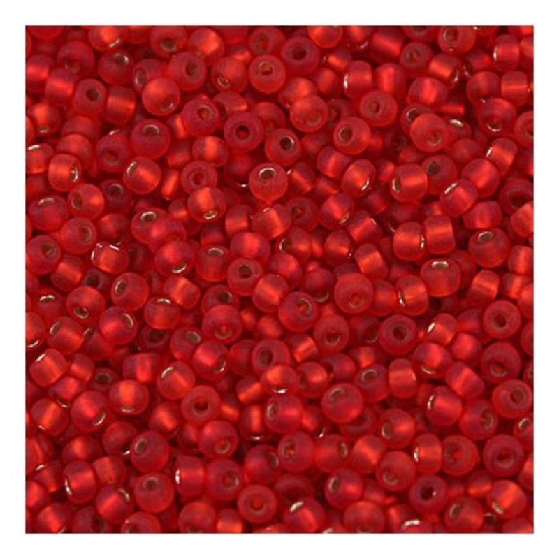 Бісер блискучий, матовий, червоний 10 г, No10