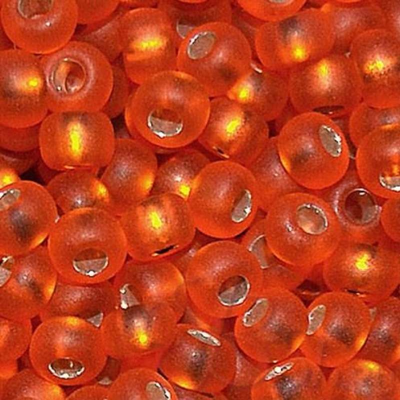 Бісер блискучий матовий оранжевий 10 г, No10 Бісер блискучий матовий оранжевий 10 г, No10