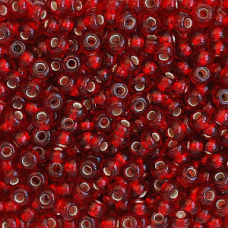 Бісер блискучий, глянсовий, червоний темний10 г, No10