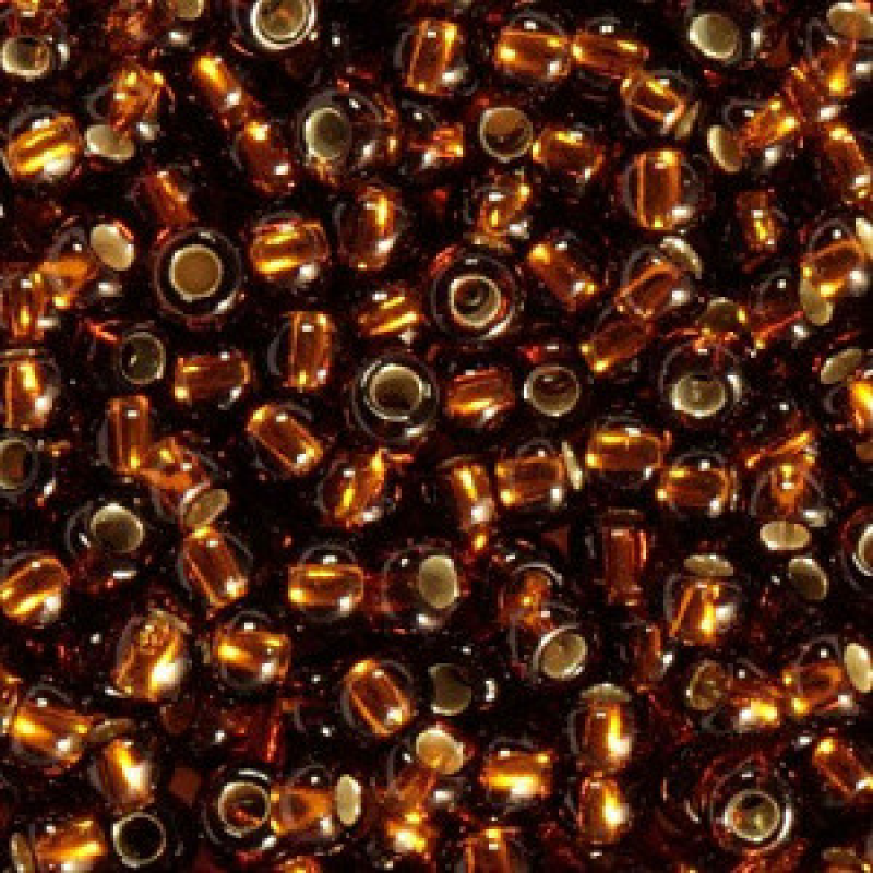 Бісер блискучий, глянцвий, коричневий 10 г, No10