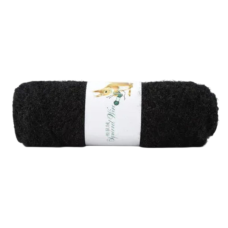 Пряжа акрилова. Чорна. Белка.