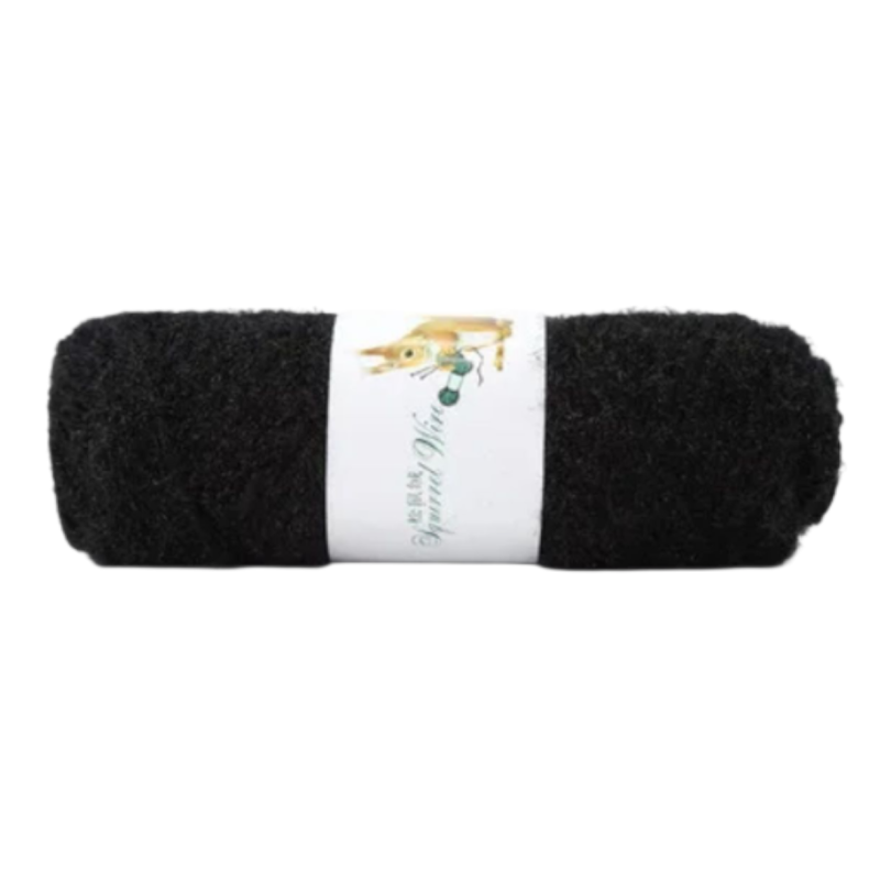 Пряжа акрилова. Чорна. Белка.