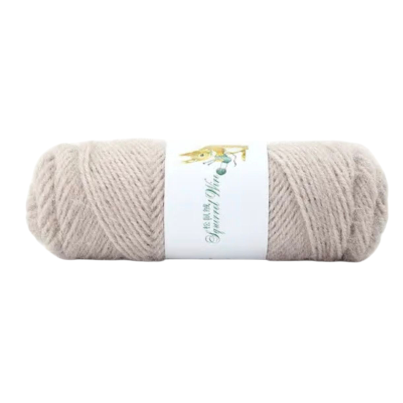 Пряжа акриловая. Світло-бежева. Білка.