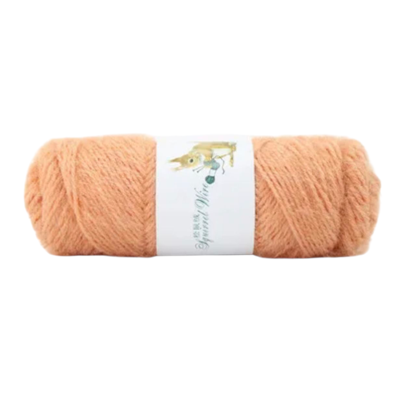 Пряжа акриловая. Персікова. Білка.