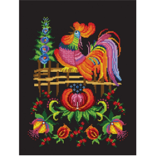 Схема для вишивання бісером.  Цаплі.