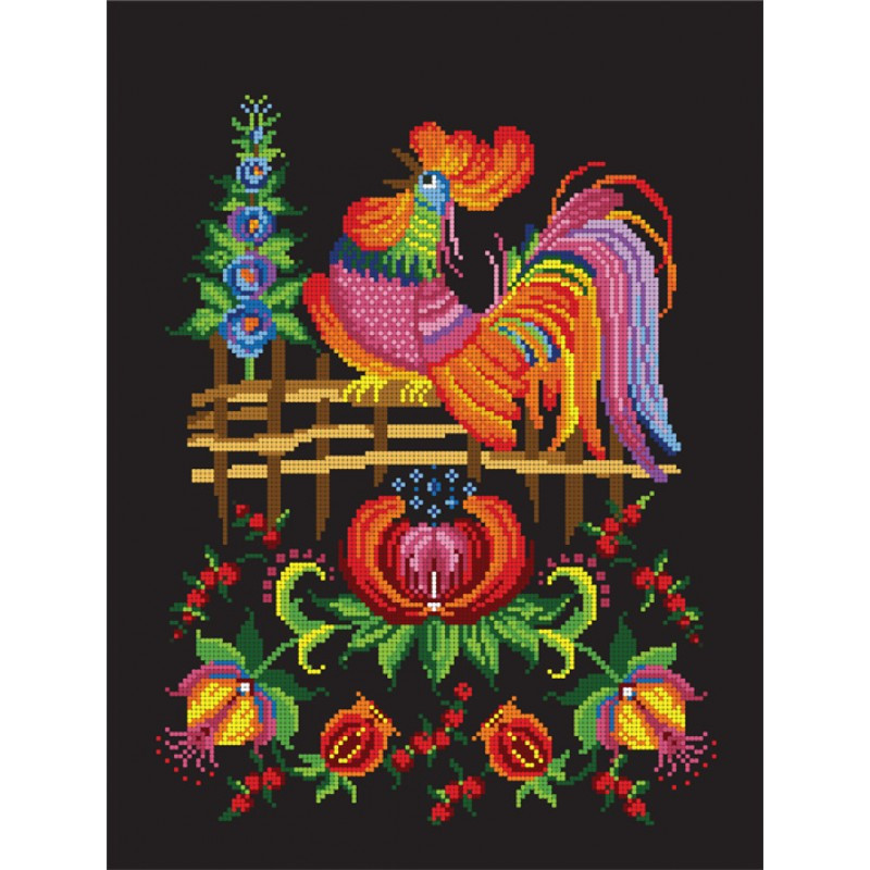 Схема для вишивання бісером.  Цаплі.