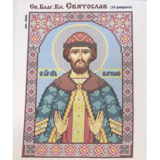 Схема для вишивання бісером ікони. Святий Святослав