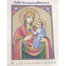 Схема для вишивання бісером ікони. Іверска