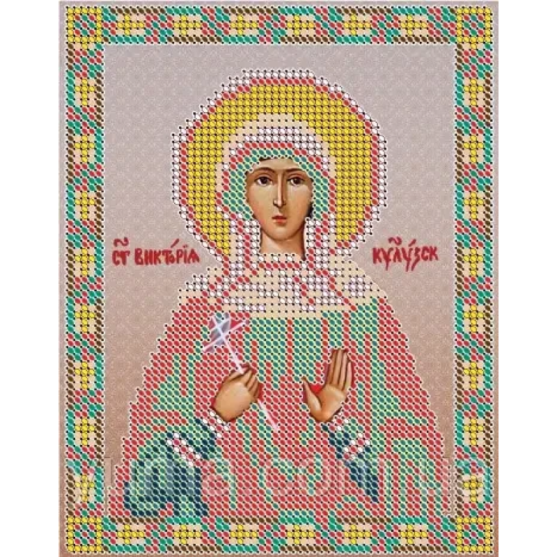 Схема для вишивання бісером ікони. Свята Вікторія.