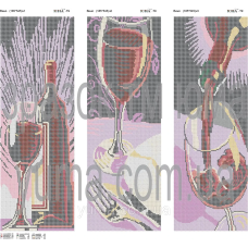 Схема для вишивання бісером. Вино