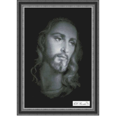 Схема для вишивання бісером. Ісус, бежевий.