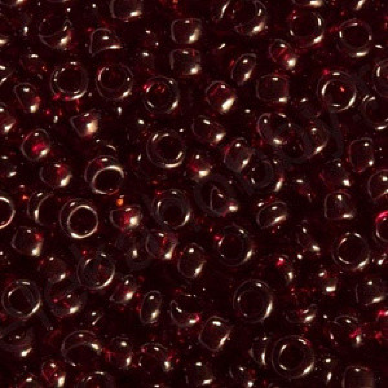 Бісер прозорий глянсовий темно-червоний 10 г, No10 Бісер прозорий глянсовий темно-червоний 10 г, No10