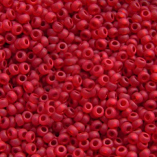 Бісер прозорий матовий червоний 10 г, No10