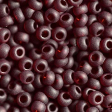 Бісер прозорий матовий темно-червоний 10 г, No10