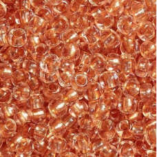 Бісер прозорий з мідною серединкою золотисто-бежевий 10 г, No10