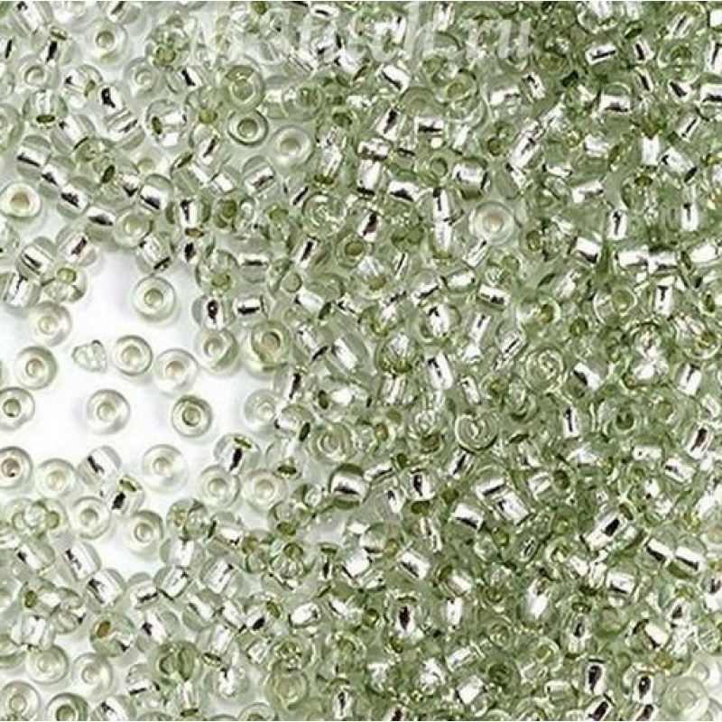Бісер блискучий, глянсовий, м“ятний блідий)10 г, No10