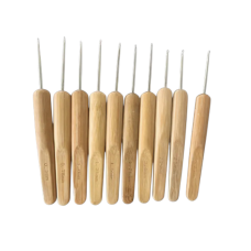 Набір гачків для в“язання з дерев“яною ручкою 10шт