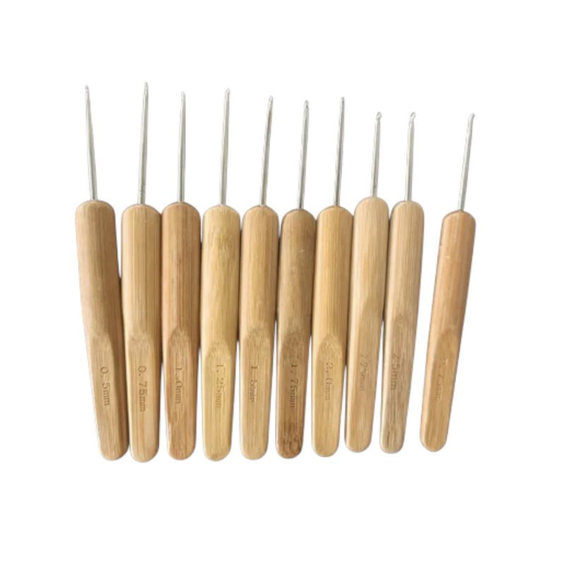 Набір гачків для в“язання з дерев“яною ручкою 10шт