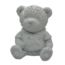 Гіпсова фігурка для розмальовування. Ведмедик в худі 1.