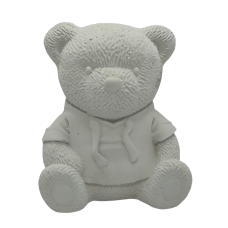 Гіпсова фігурка для розмальовування. Ведмедик в худі 2.