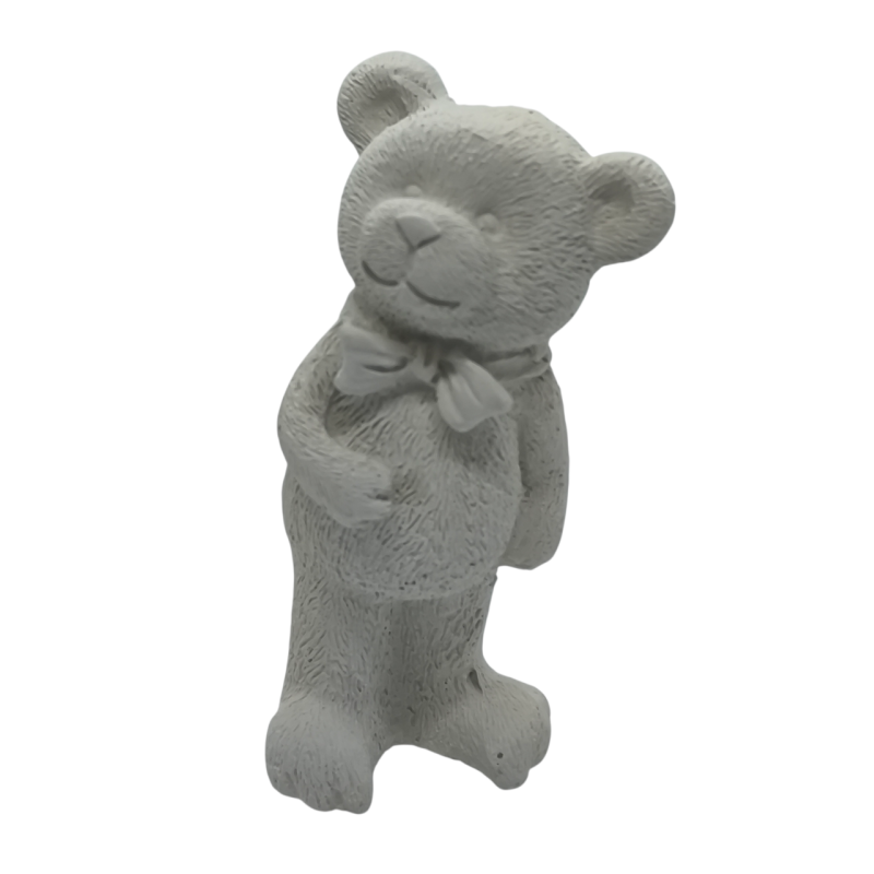 Гіпсова фігурка для розмальовування. Ведмедик кроваткою-бабочкою.