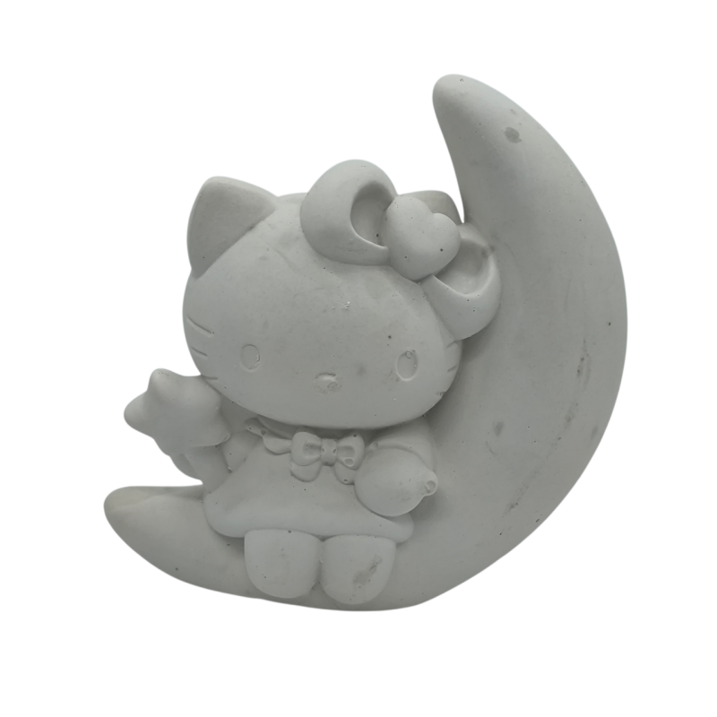 Гіпсова фігурка для розмальовування. Кіти на місяці. Гіпсова фігурка для розмальовування. Кіти на місяці.