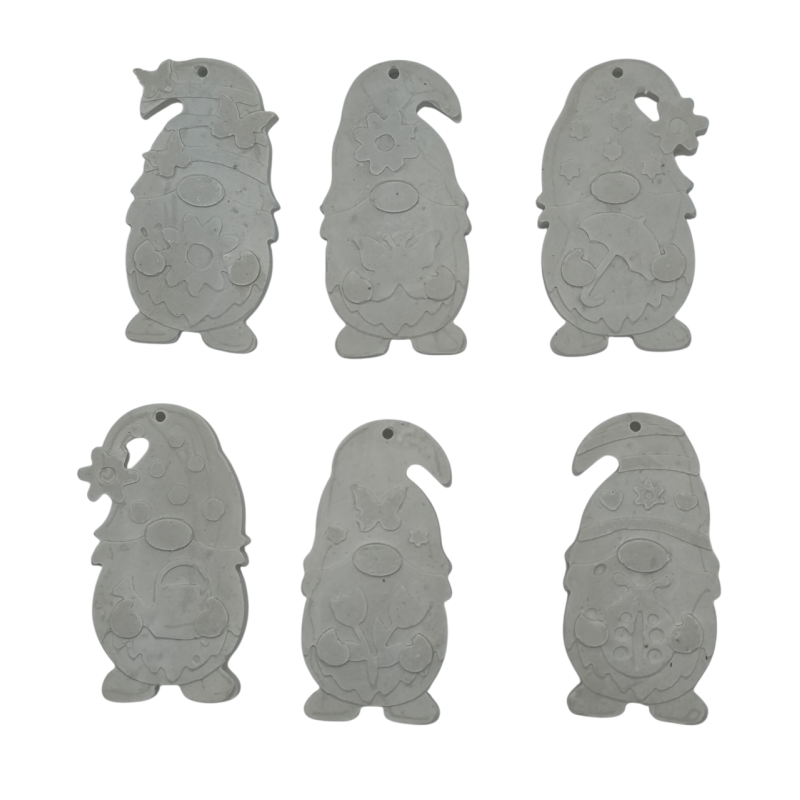 Набор для розмальовування. Новорічна іграшки, Гномики. 6шт Набор для розмальовування. Новорічна іграшки, Гномики. 6шт