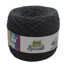 Пряжа бавовняна Ярослав 350 м. Колір: темно-сірий
