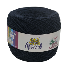 Пряжа бавовняна Ярослав 350 м. Колір: темно-синій